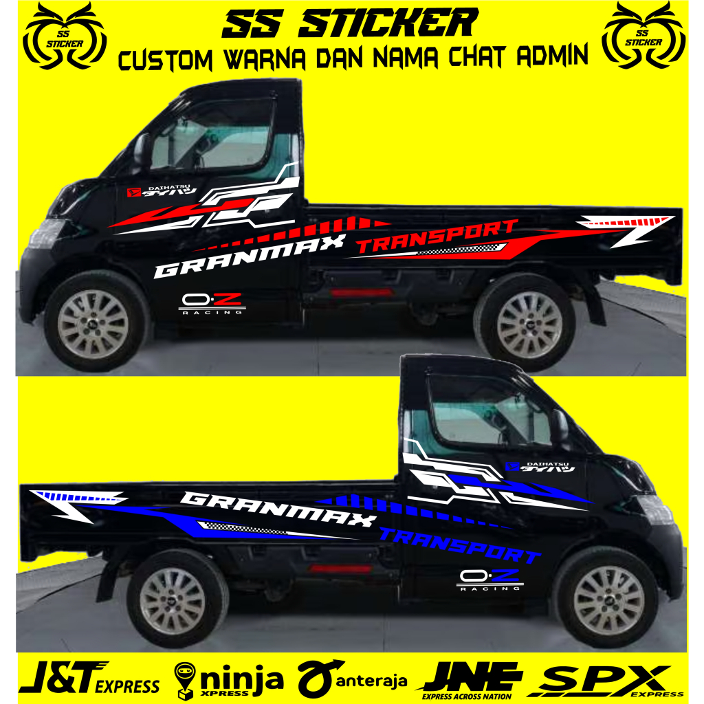 Jual Stiker List Body Granmax 1.5 pick up/ Sticker grand max pickup ...