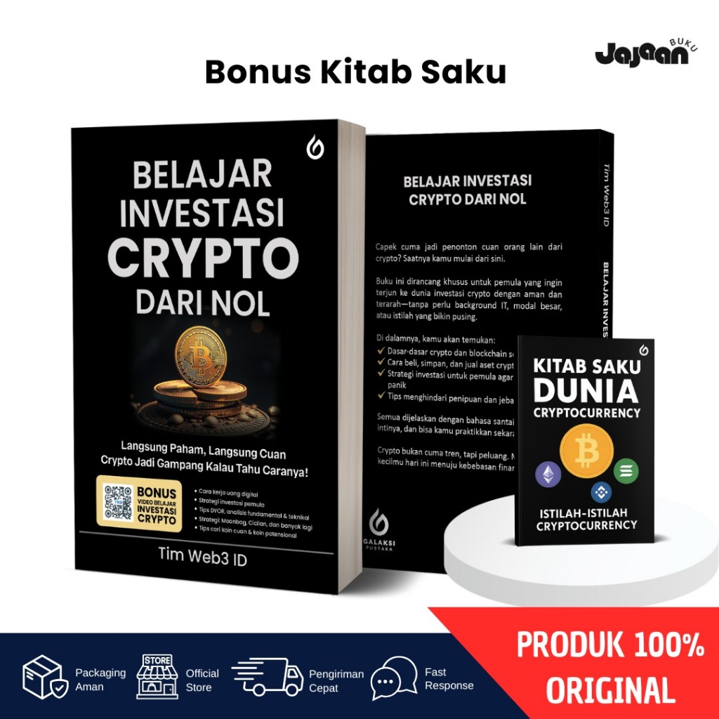 Jual Belajar Investasi Crypto dari Nol + Bonus Kitab Saku – Panduan Pemula  Main Crypto Tanpa Bingung | Shopee Indonesia
