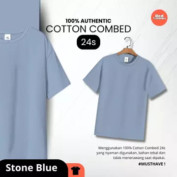 Kaos Polos Lengan Pendek 24S Soft Cotton Combed Premium