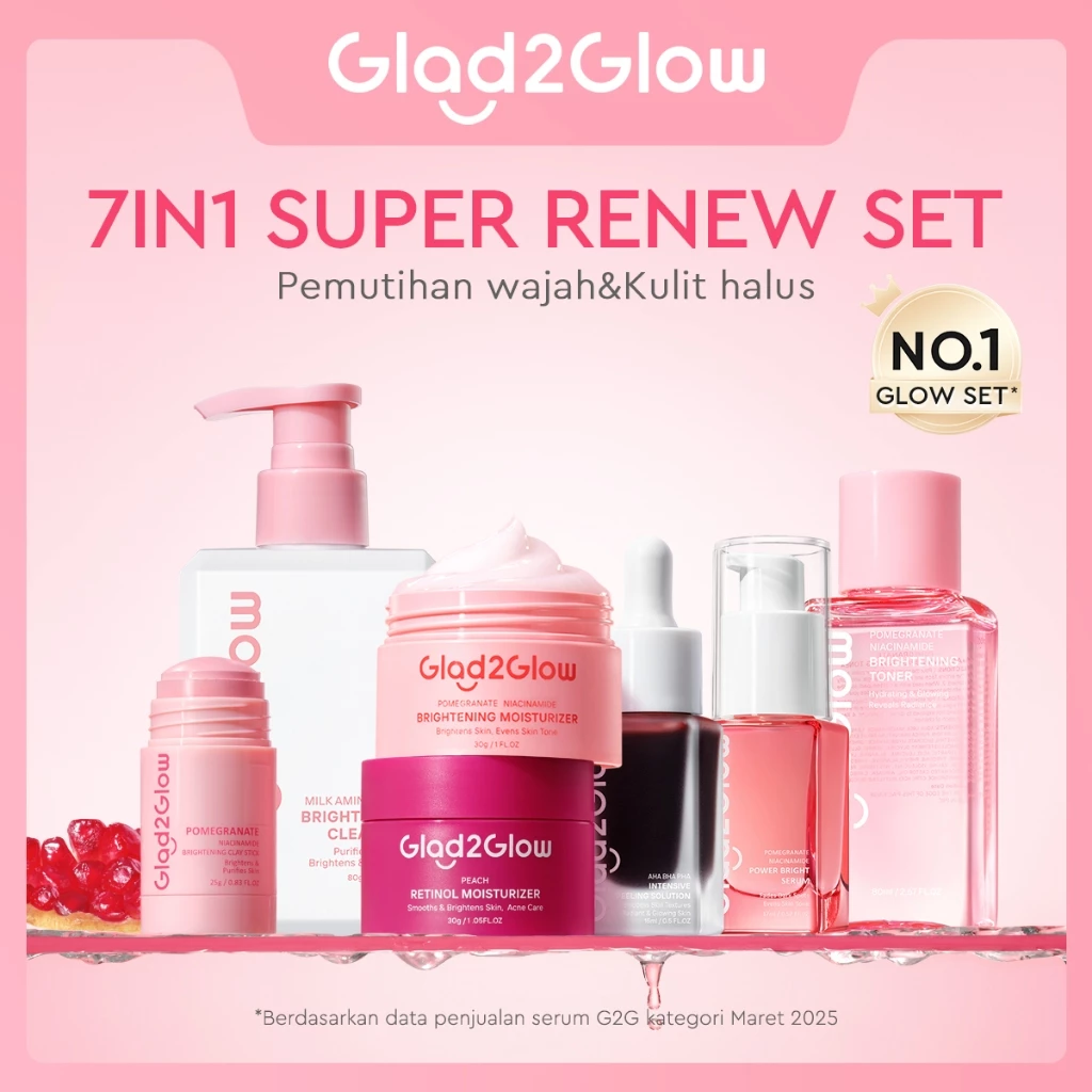 Glad2Glow Renew Bundle 7-in-1 dengan Diskon 10% Sekarang!
