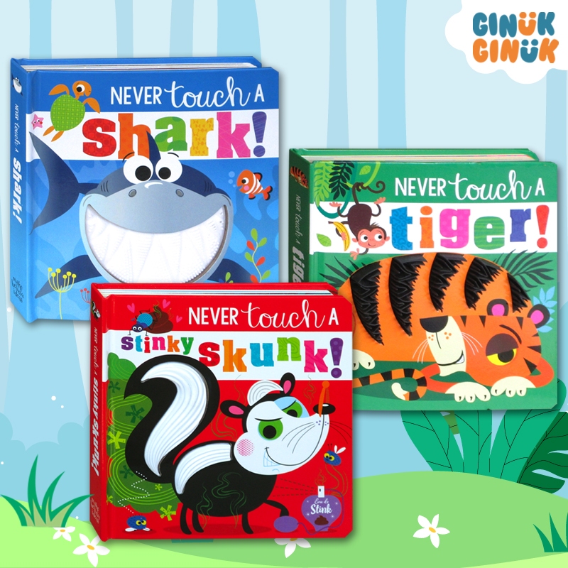 Jual Never Touch Sensory touchy feely books with adorable silicon ...