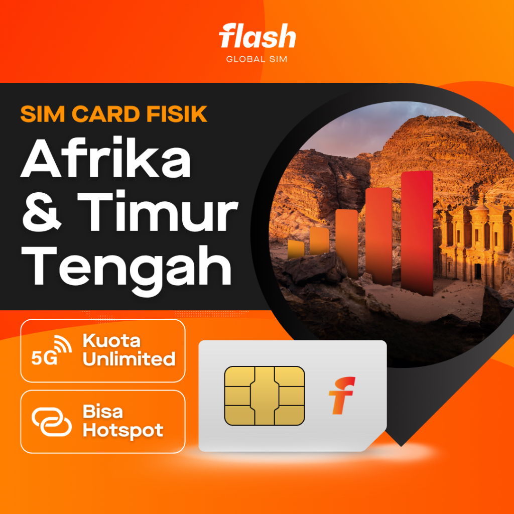 Jual SIM Card Africa & Middle East 9 Negara Big Quota Flash Global SIM ...