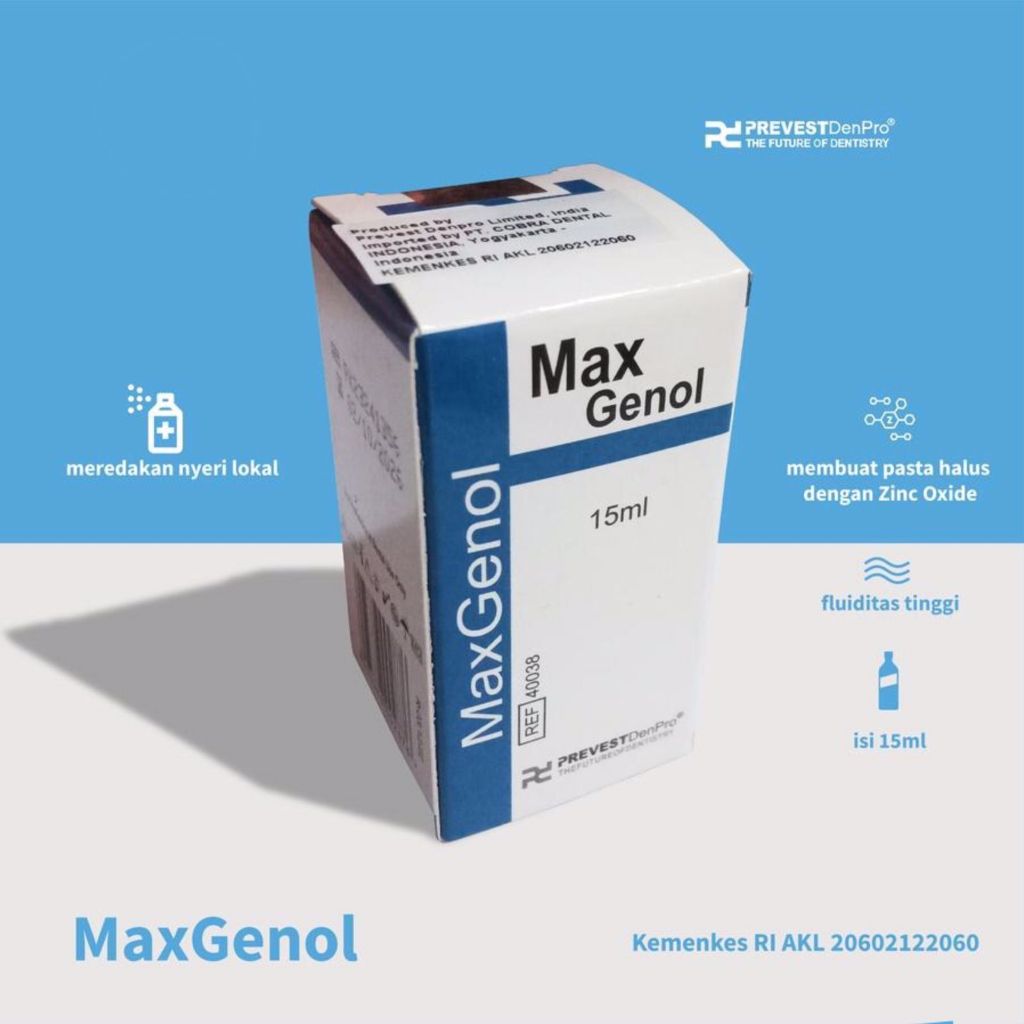 Jual Maxgenol Eugenol Denpro isi 15ml / Minyak cengkeh dokter gigi ...