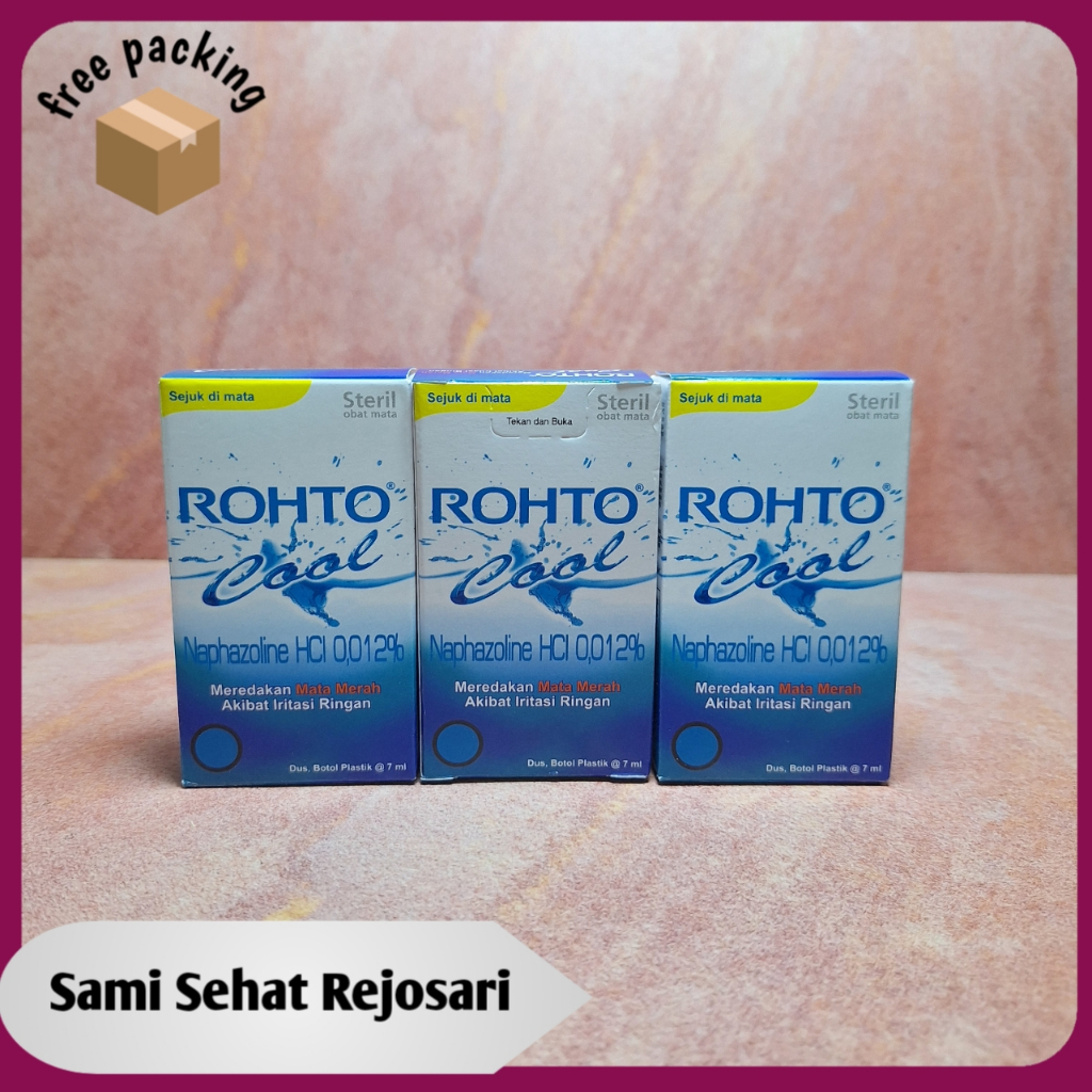 Jual 3 botol Rohto Cool Eye Drop isi 7 ml | Shopee Indonesia