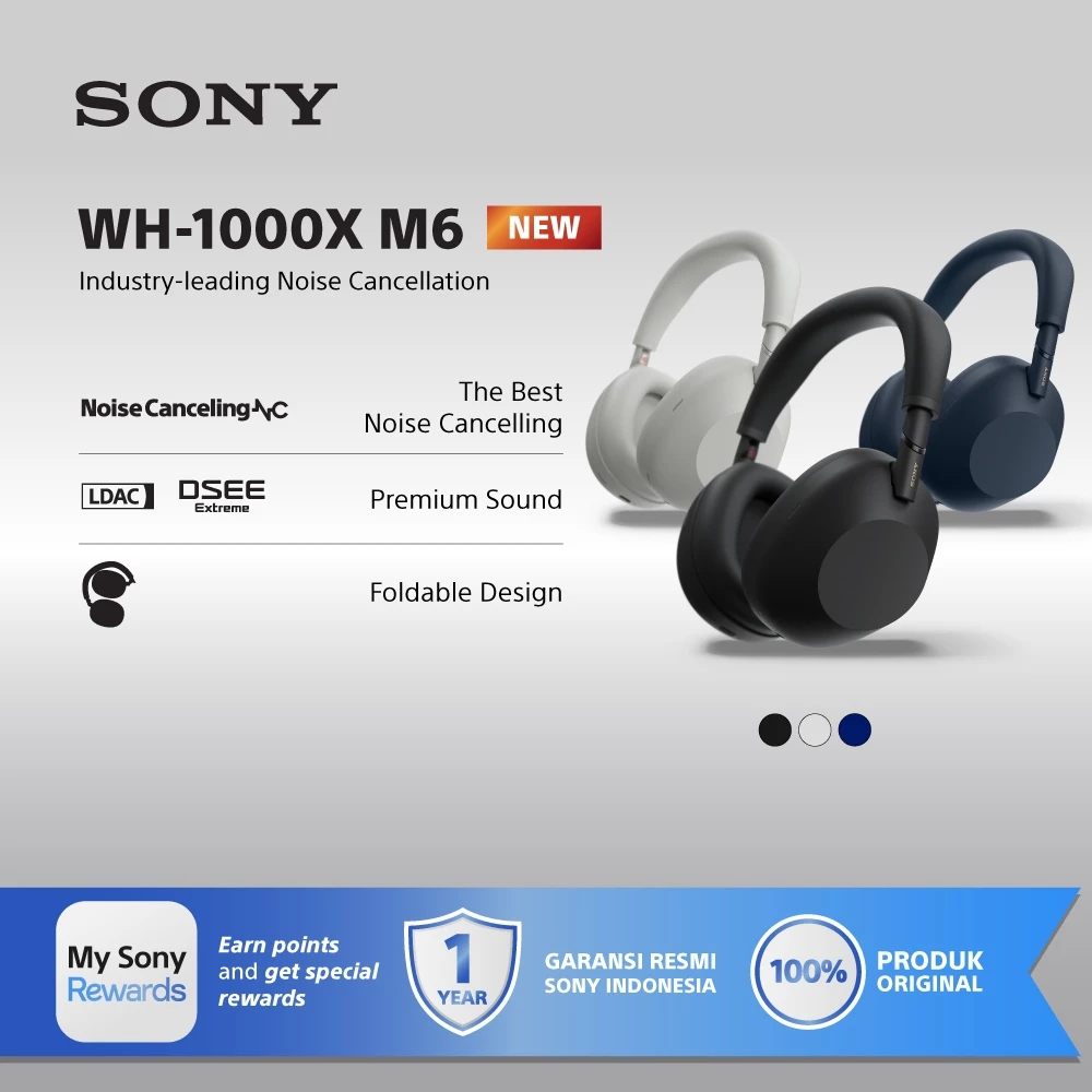 SONY WH-1000XM6 Noise Cancelling Headphones/ 1000XM6