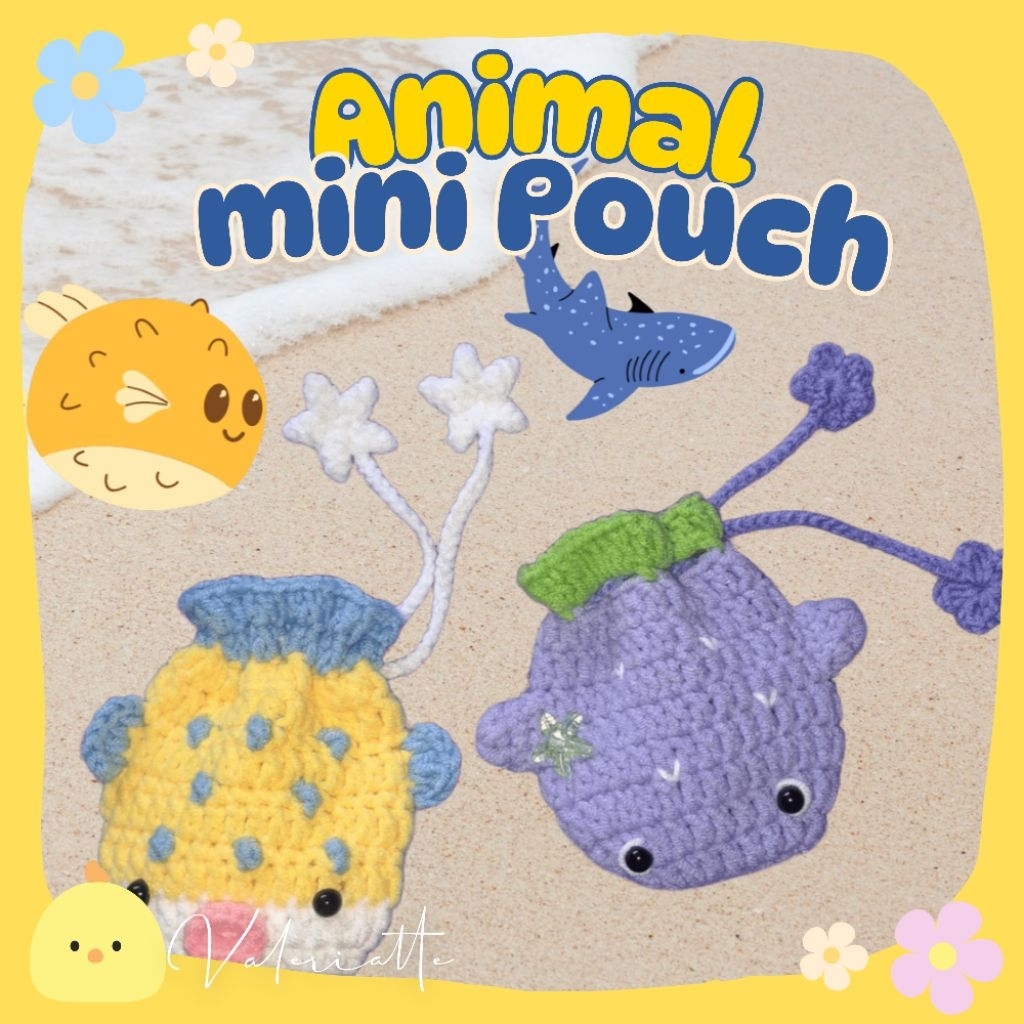 Jual Pouch Serut Rajut | Mini Drawstring Pouch | Cute Aesthetic Pouch ...