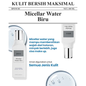 Erto'S Micellar Water Biru Micellar Water Cleansing Hydrating Makeup Remover