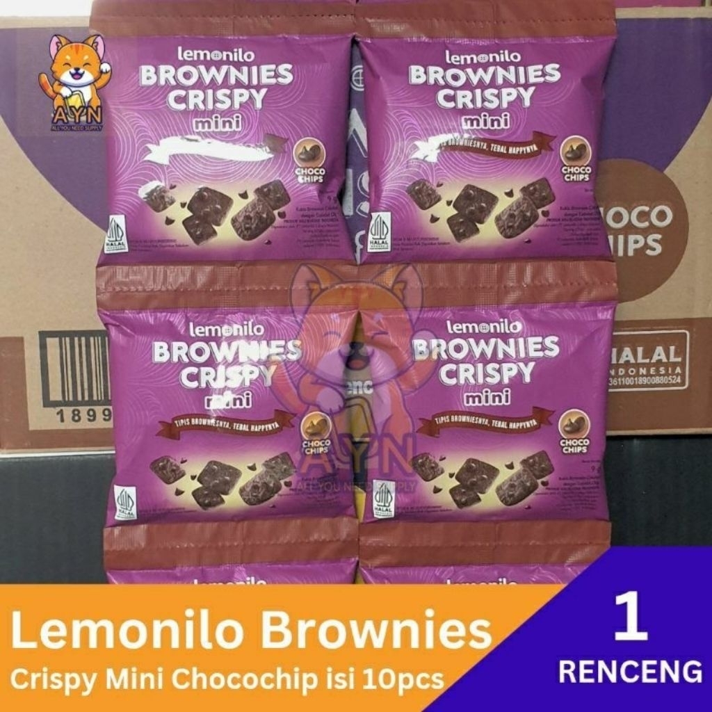 Jual SNACK VIRAL LEMONILO BROWNIS CRISPY RENCENG 9G KEMASAN MINI ...
