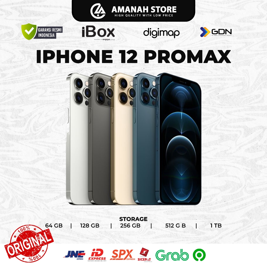 Jual (RESMI) Jual Apple iPhone 12 promax 256 Gb. IBOX, DIGIMAP, Garansi ...