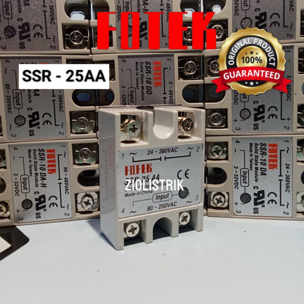 Jual solid state relay ssr-25aa/SSR-25-AA original | Shopee Indonesia