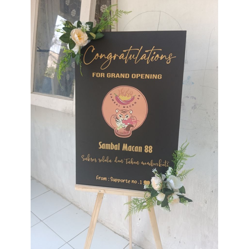 Jual Papan Bunga|ucapan opening toko|congratulation|welcome sign ...