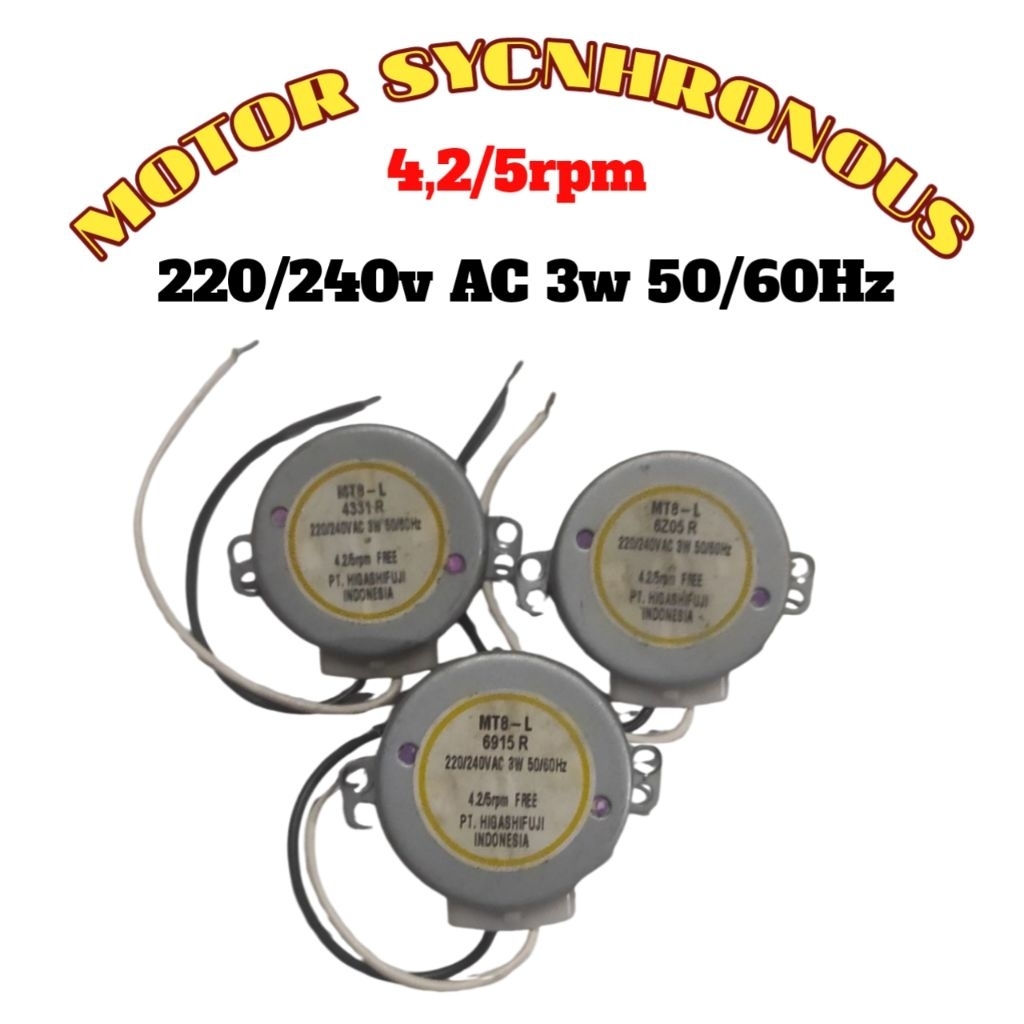 Jual Motor Synchronous//Synchronous 4,2/5rpm//Rotary kipas angin plafon ...