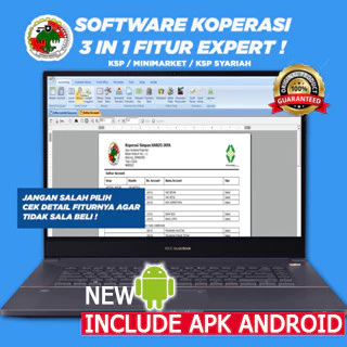 Jual SOFTWARE APLIKASI KOPERASI SIMPAN PINJAM (3in1) + APK ANDROID ...