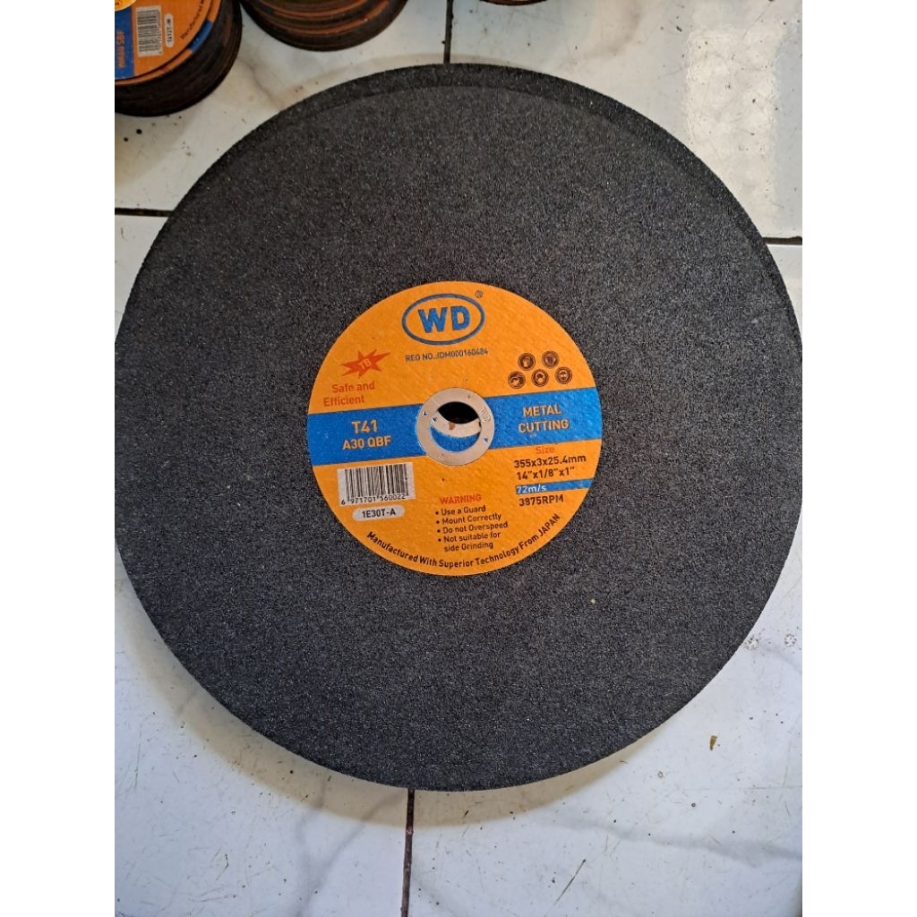 Jual batu gerinda duduk potong 14 inch WD 355x3x25.4mm | Shopee Indonesia