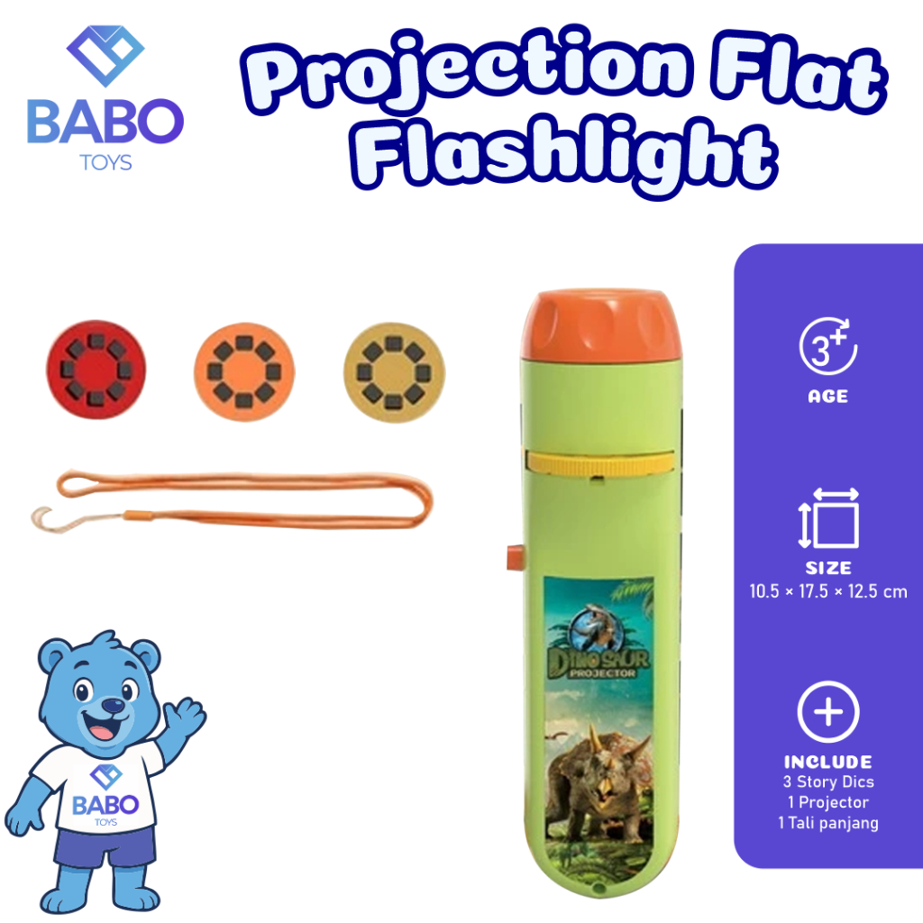 Jual Koala Diary Torch Projector – Senter Proyektor Gambar Dinosaurus ...