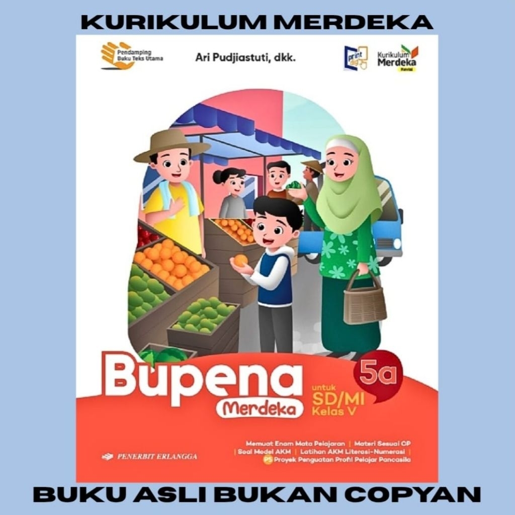 Jual BUKU BUPENA 5A SD/MI KELAS 5 REVISI ERLANGGA KURIKULUM MERDEKA KM ...