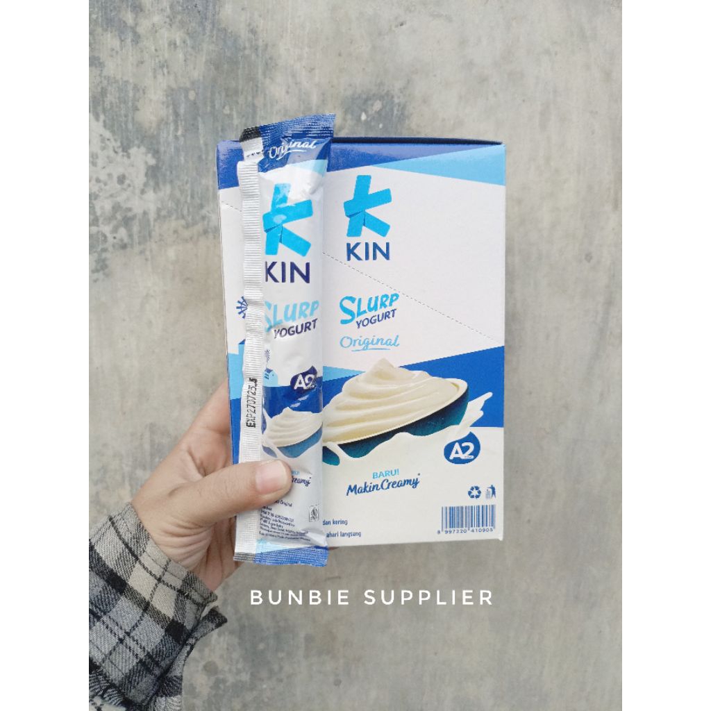 Jual KIN Yogurt SLURP Yogurt Stik 45gr x 10pcs (BOX) | Shopee Indonesia