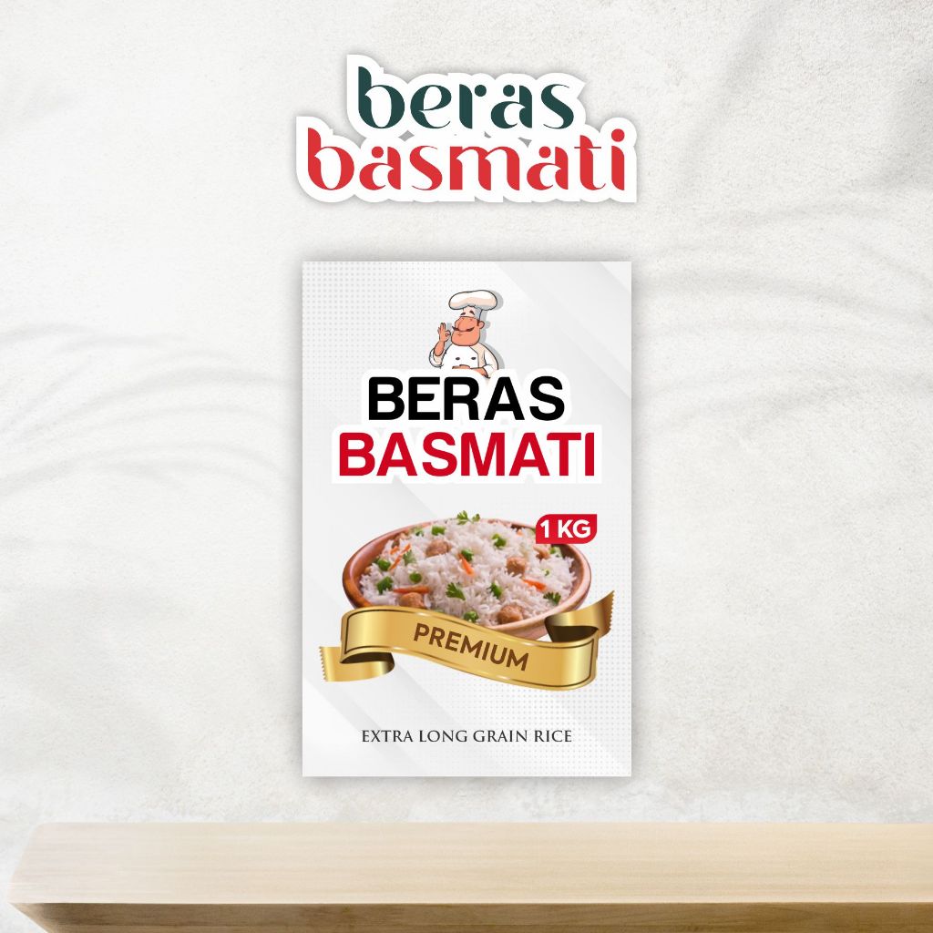 Jual Stiker Beras Basmati ukuran 9.4 x 6 cm (potrait) | Shopee Indonesia