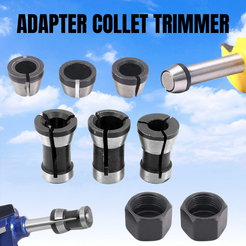 Jual Adapter collet chuck router Trimmer 6mm 6.35mm 8mm | Shopee Indonesia