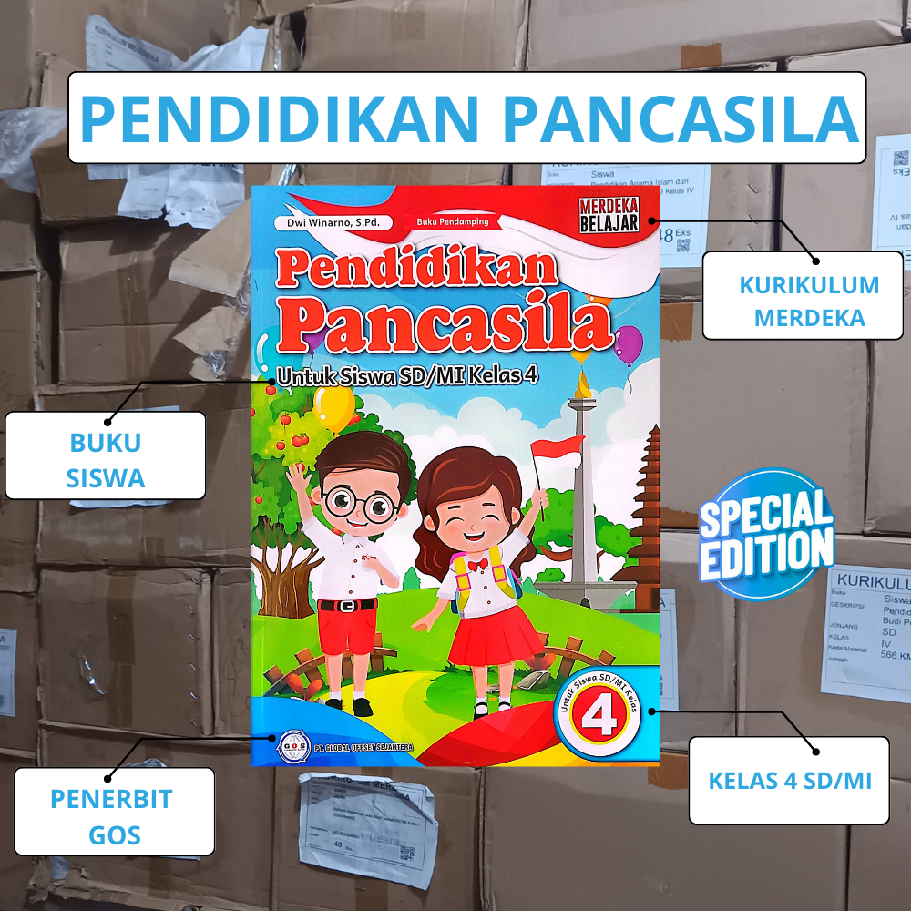 Jual Buku Siswa Pendidikan Pancasila SD/MI Kelas 4 Kurikulum Merdeka ...