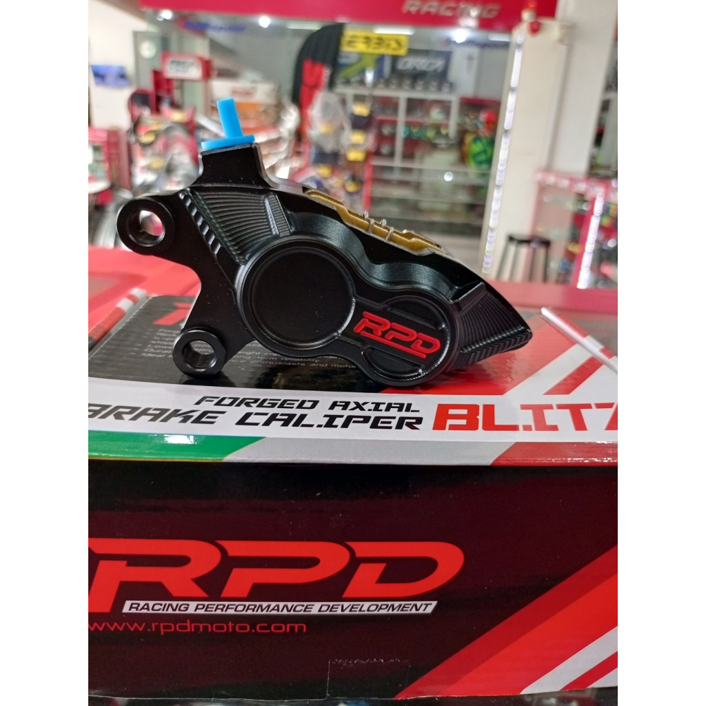 Jual RPD Forged Axial Brake Caliper BLITZ 4P With Brake Pad | Shopee ...