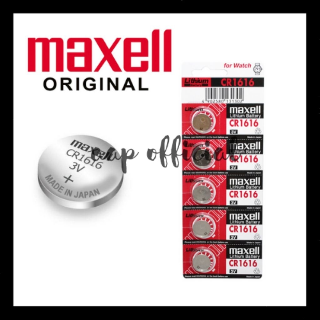 Jual Baterai Maxell CR1616 Batre Battery Jam CR1616 | Shopee Indonesia