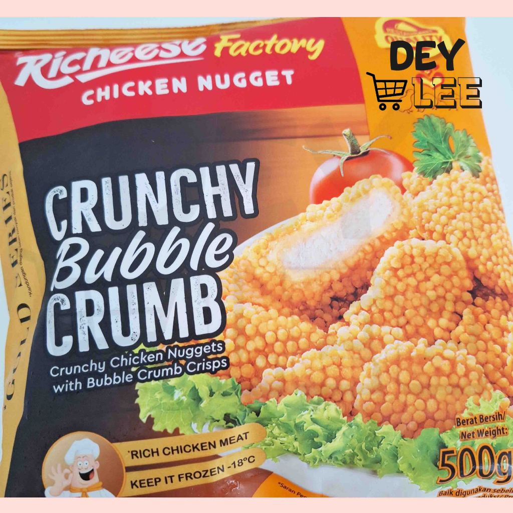 Jual RICHEESE FACTORY Chicken Nugget CRUNCHY BUBBLE CRUMB 500gr Frozen ...