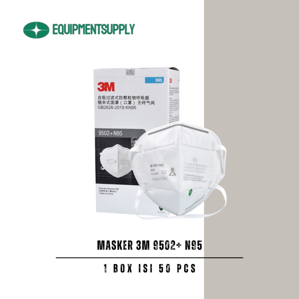 Jual Masker 3M 9502+ N95 isi 50 Pcs | Shopee Indonesia