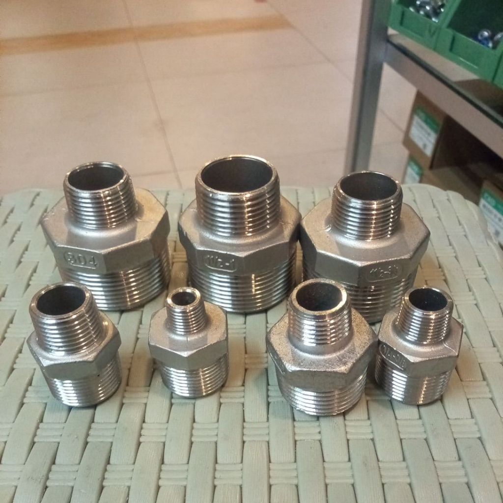 Jual Double Nepel Reducer Stainless SS304 Vlok Dobel Nipple Doubel ...