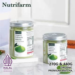 Nutrifarm Organic Premium Matcha Minuman 440g 270g