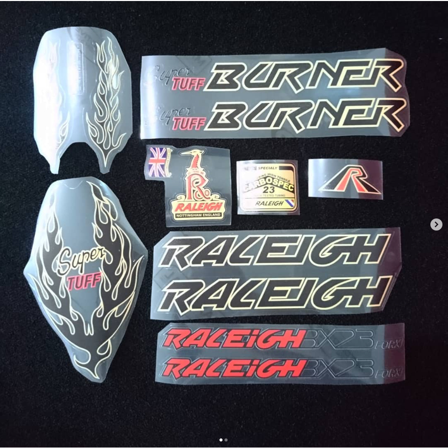 Jual Decal Stiker OS BMX Raleigh Super Tuff Burner 80s | Shopee Indonesia