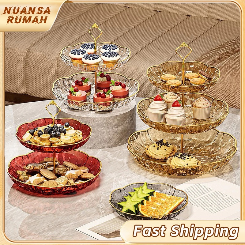 Jual Rak Kue 3 Lapis Bisa Dilepas Plastik Food Grade Nampan Permen Buah ...