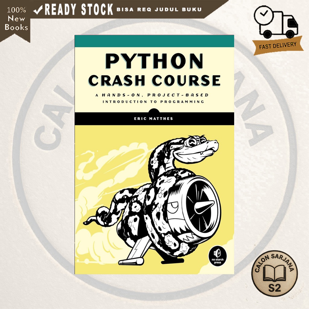 Jual Python Crash Course: A Hands-On, Project-Based Introduction to ...