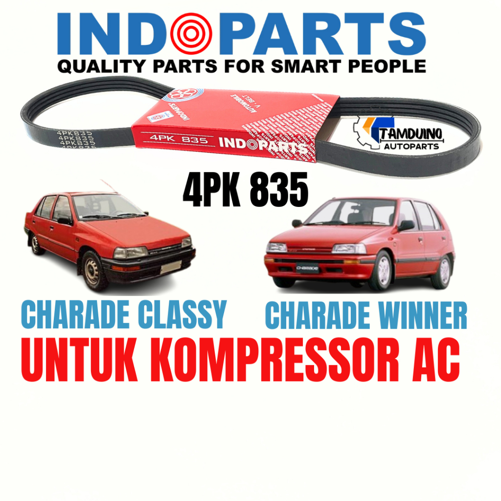 Jual VAN BELT VANBELT FANBELT 4PK 835 DAIHATSU CHARADE WINNER CLASSY ...