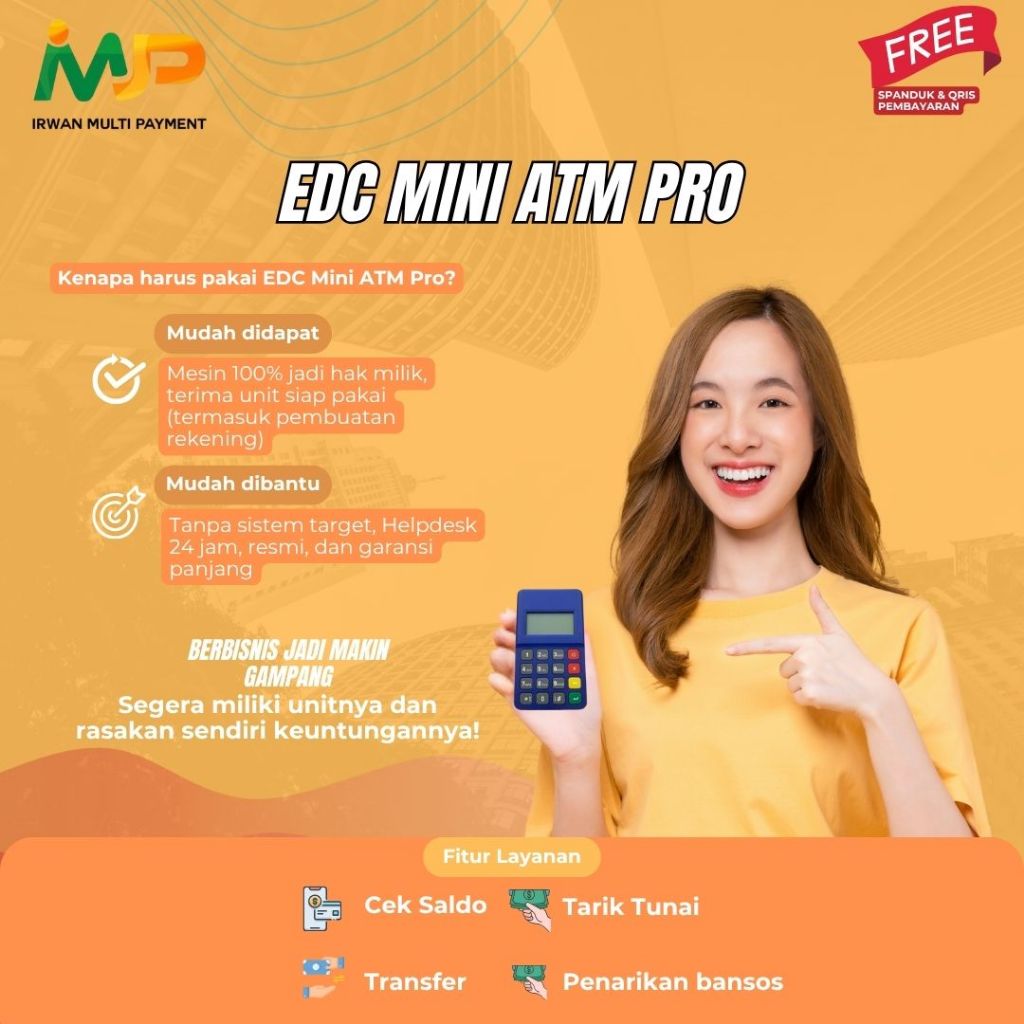 Jual Mini ATM Pro - Alat Tarik Tunai & Transfer Praktis | Bonus QRIS ...