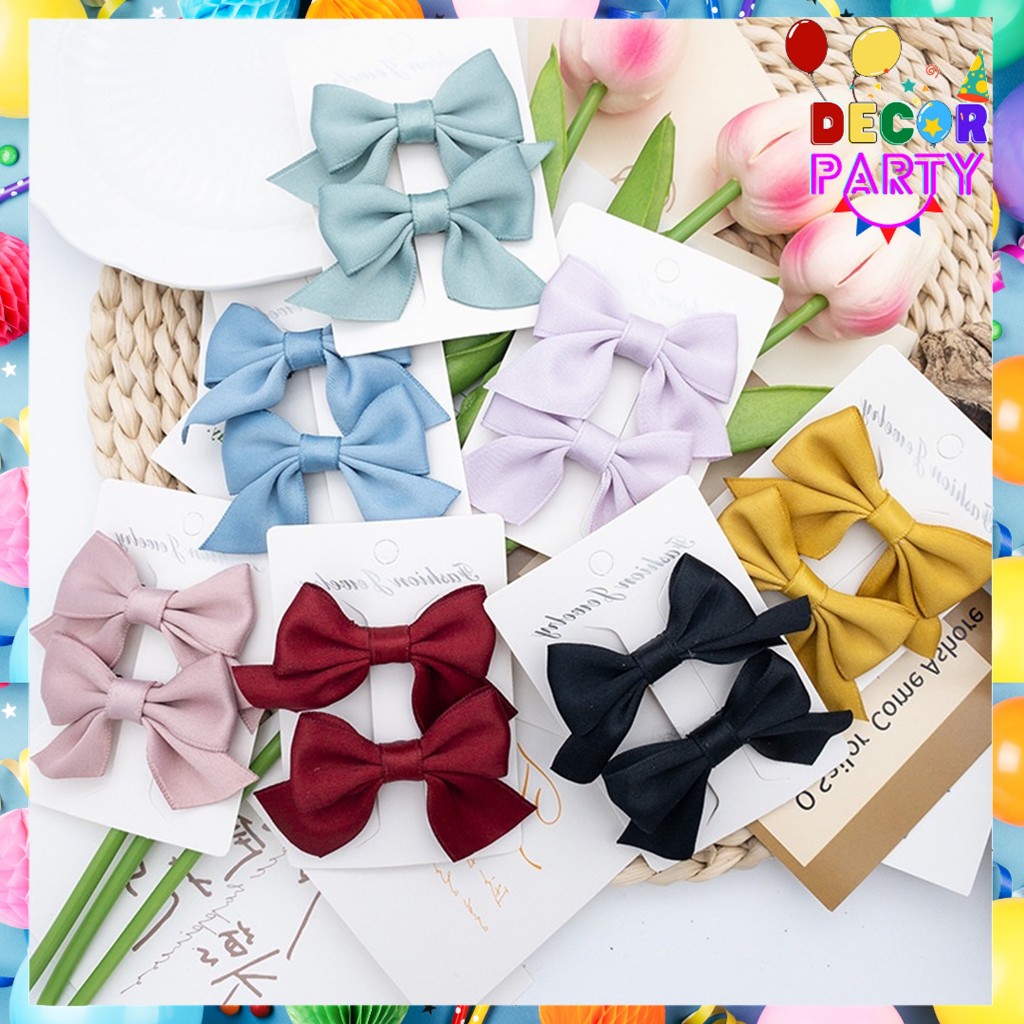 Jual DP Jepit Rambut Pita Anak Lucu 2 in 1 Jepitan Rambut Fashion ...