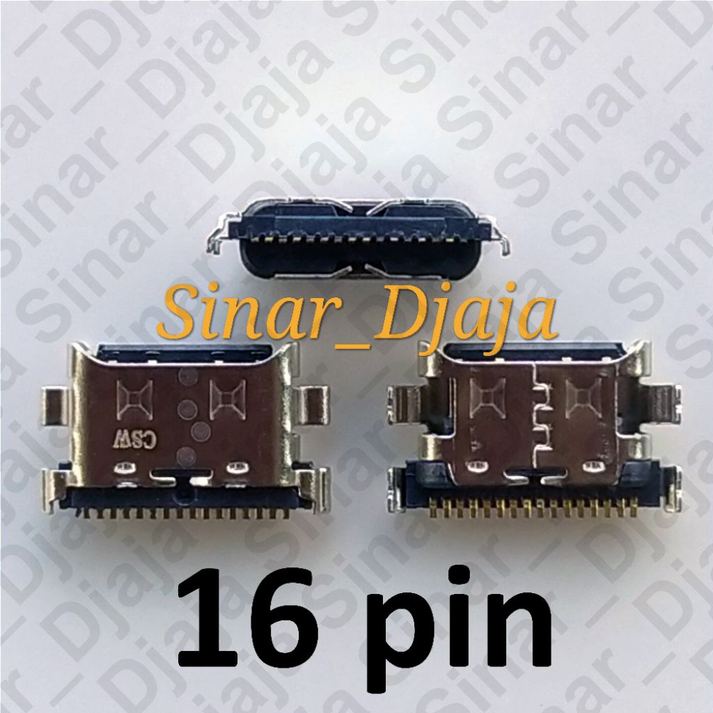 Jual (16 Pin) Konektor Cas for SAMSUNG A20, A30, A40, A50, A60, A70 ...