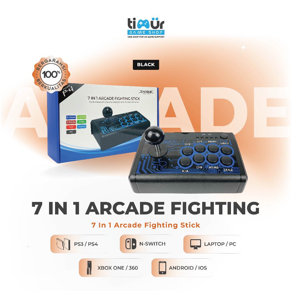 Jual Arcade Fighting Stick 7 in 1 For PS3 PS4 XBOX One Series | Shopee ...