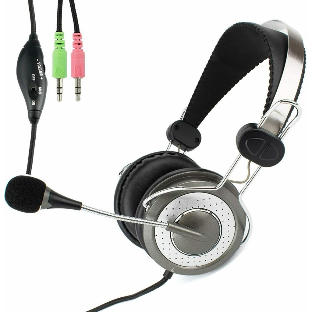 Jual AWT Headphone Headset Gaming Microphone Genius HS04SU Super Bass ...