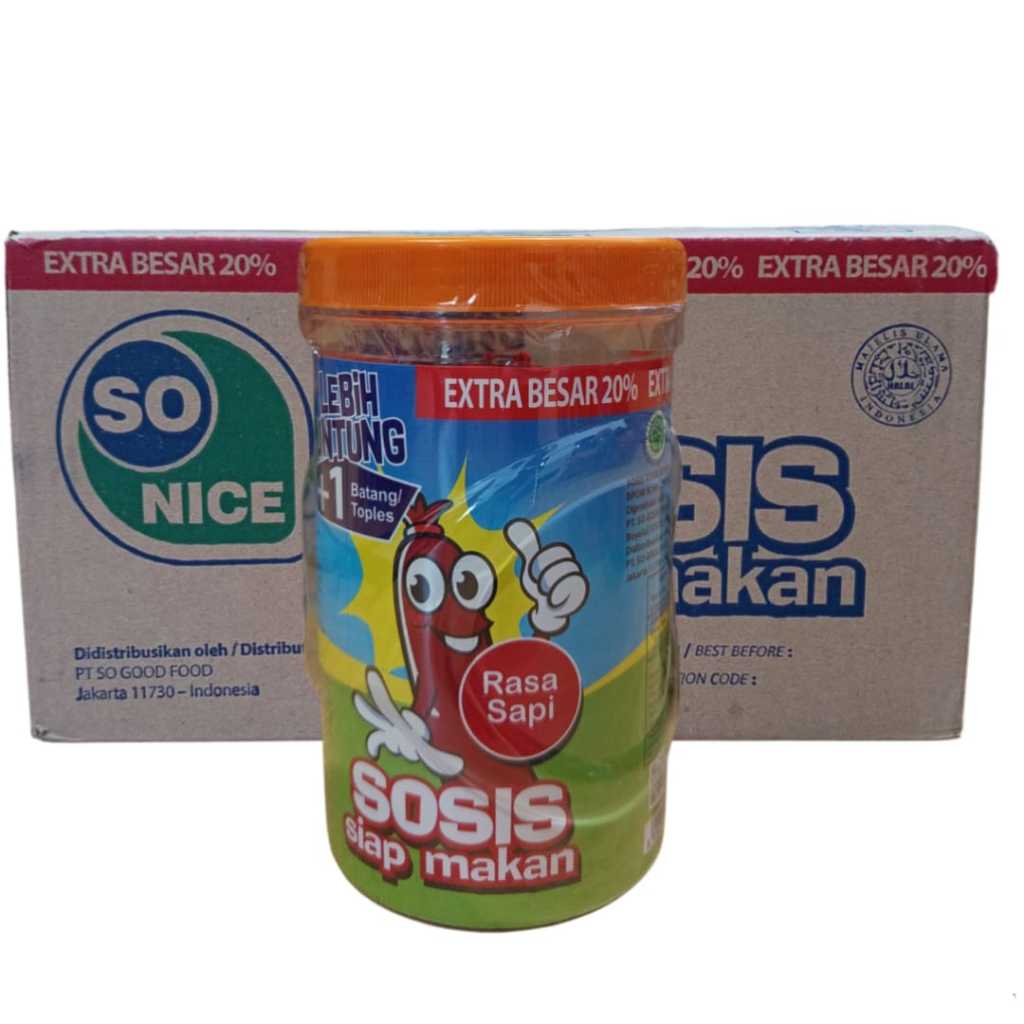 Jual Sosis Sonice Sosis Siap Makan Rasa Sapi Paket 1 Toples | Shopee ...