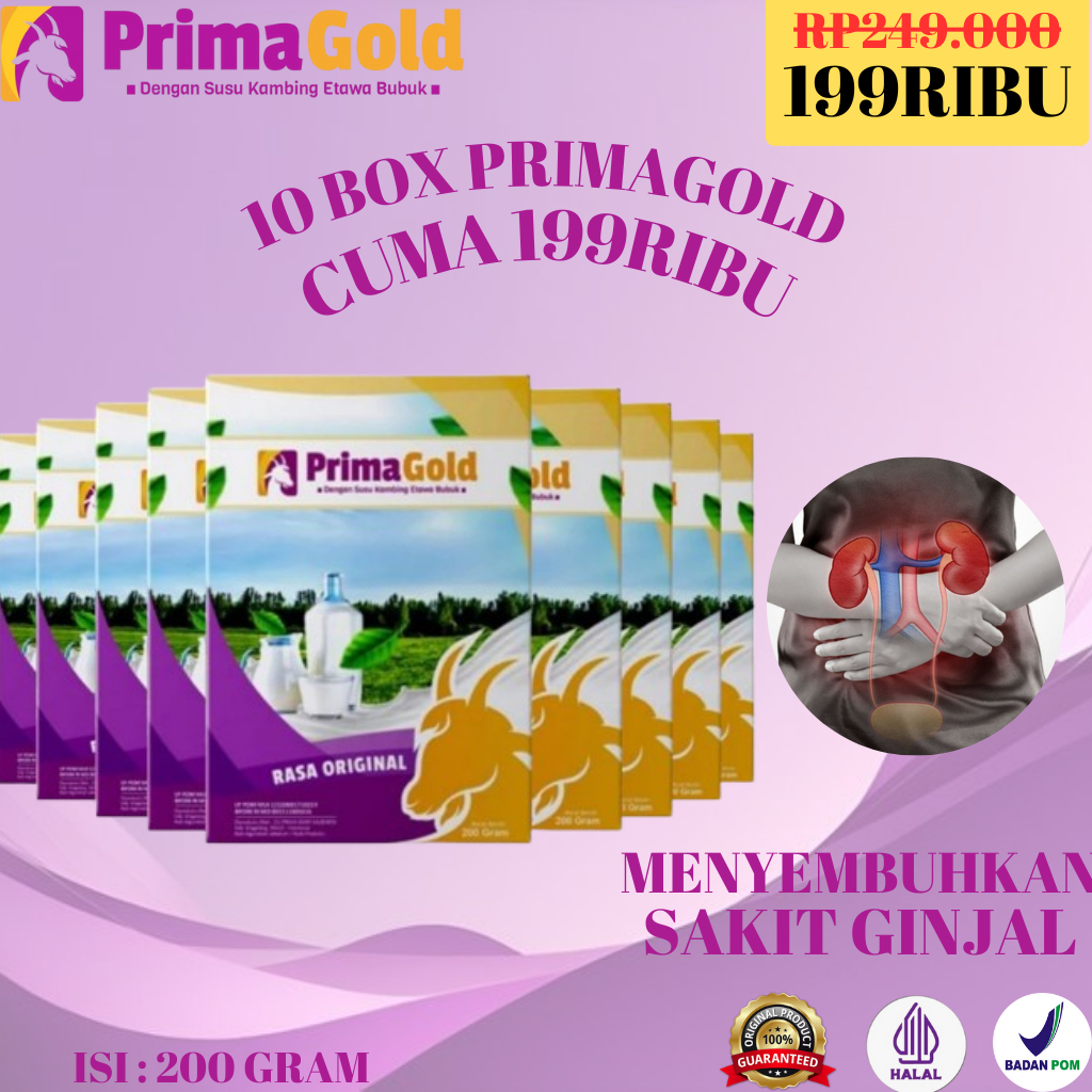 Jual 10 Box Primagold Susu Kambing Etawa Kaya Manfaat Sehatkan Jantung ...