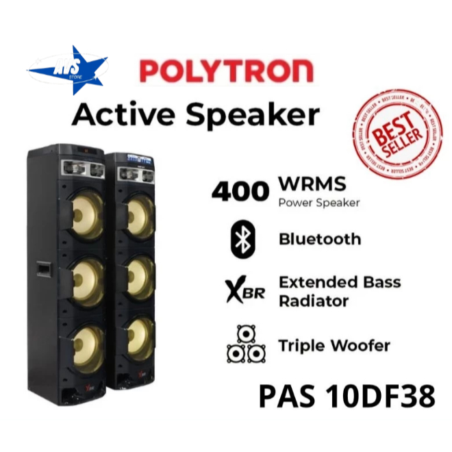 Jual POLYTRON SPEAKER AKTIF BLUETOOTH 10 INCH PAS 10DF38 | Shopee Indonesia