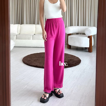 HEE Celana Kulot Knit Berkualitas Knit Pants Premium Long Cullotes Korean Loose Pants Trousers