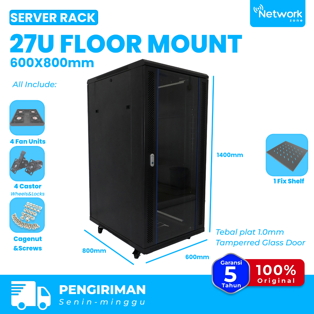 Jual Rack Server 27U Floor Mount Rack 600X800mm | Shopee Indonesia