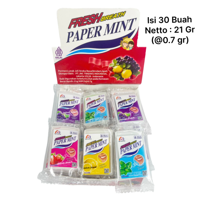Jual [GROSIR] Permen Fresh Plastik 30 x 0,6 Gr | Rasa Buah | Paper Mint ...