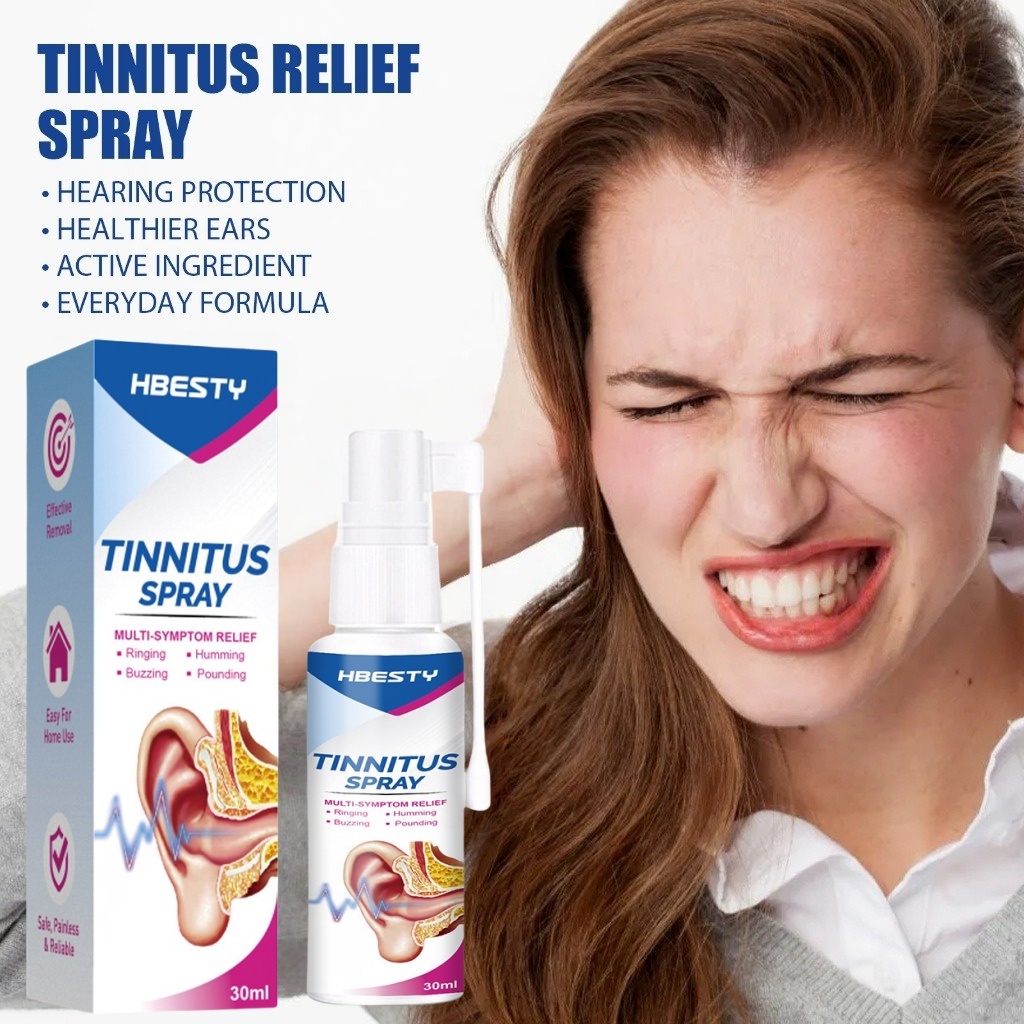 Jual Tinnitus Relief Spray 30ml Telinga Pembersih Congek Bernanah ...