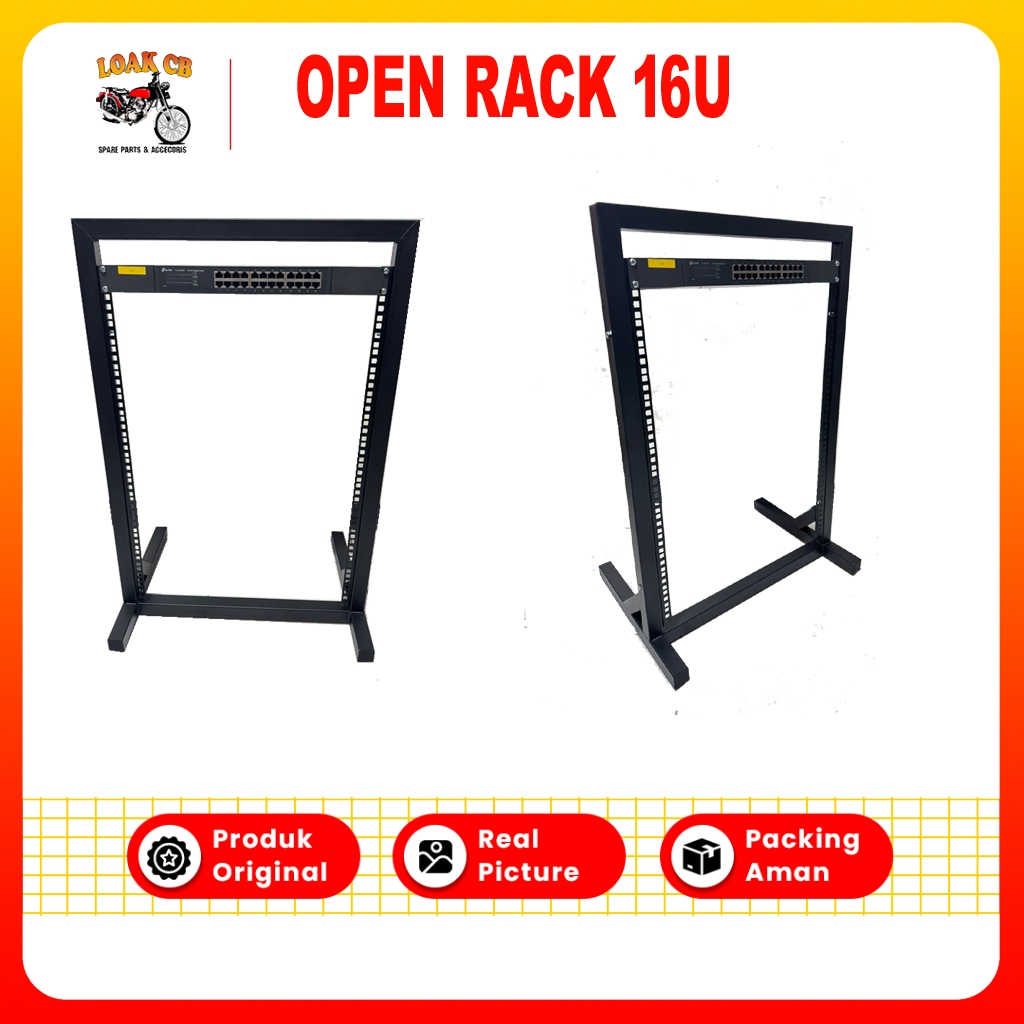 Jual OPEN RACK SERVER 8U 10U 12U 15U 16U DEKSTOP RAK RACKMOUT HTB ...