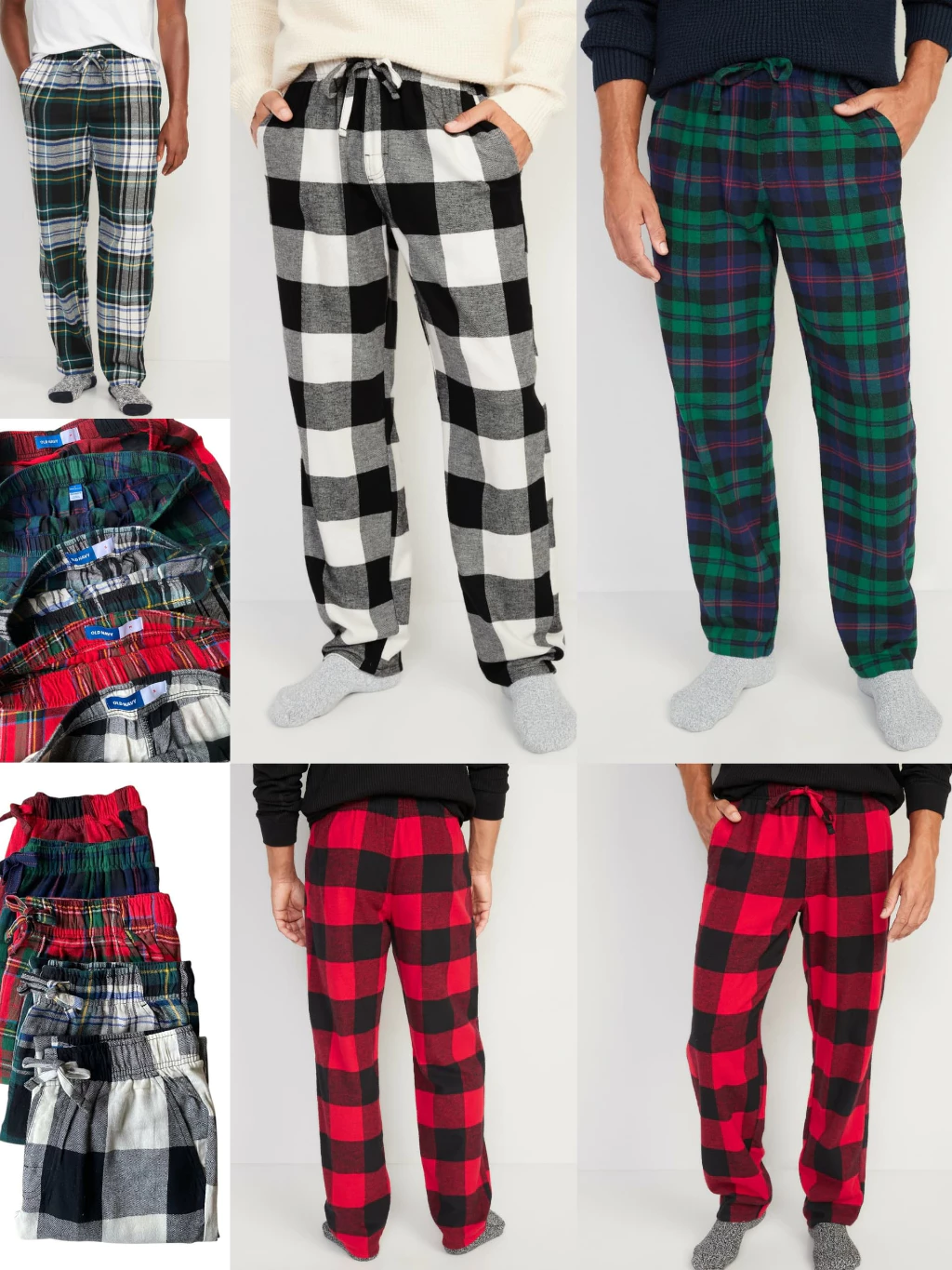 Flannel Pajama Pants (Unisex - bisa dipakai Pria/Wanita)  Celana Tidur Panjang Katun Flanel - OLN-8136
