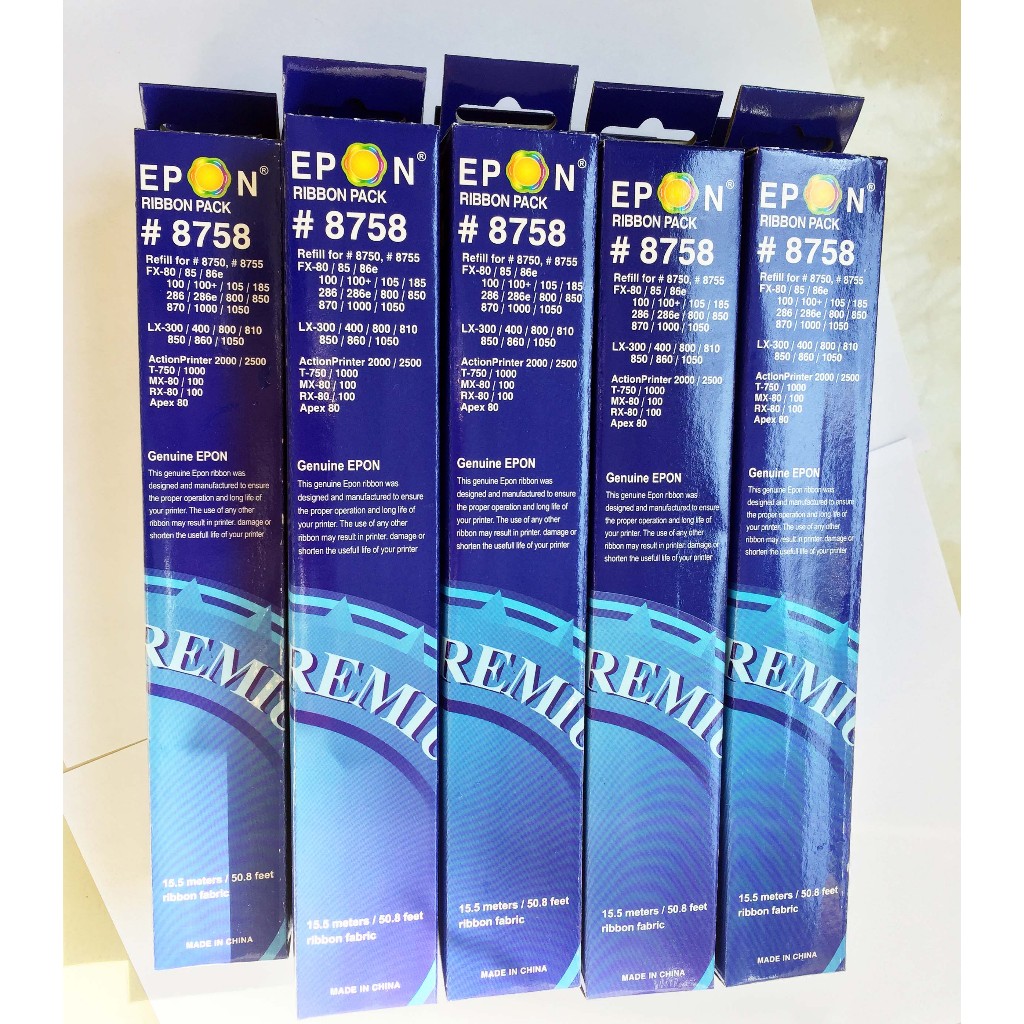 Jual Ribbon Pack 8758 / 7755 Refill Cartridge LQ310 LQ300 LX310 LX300 ...