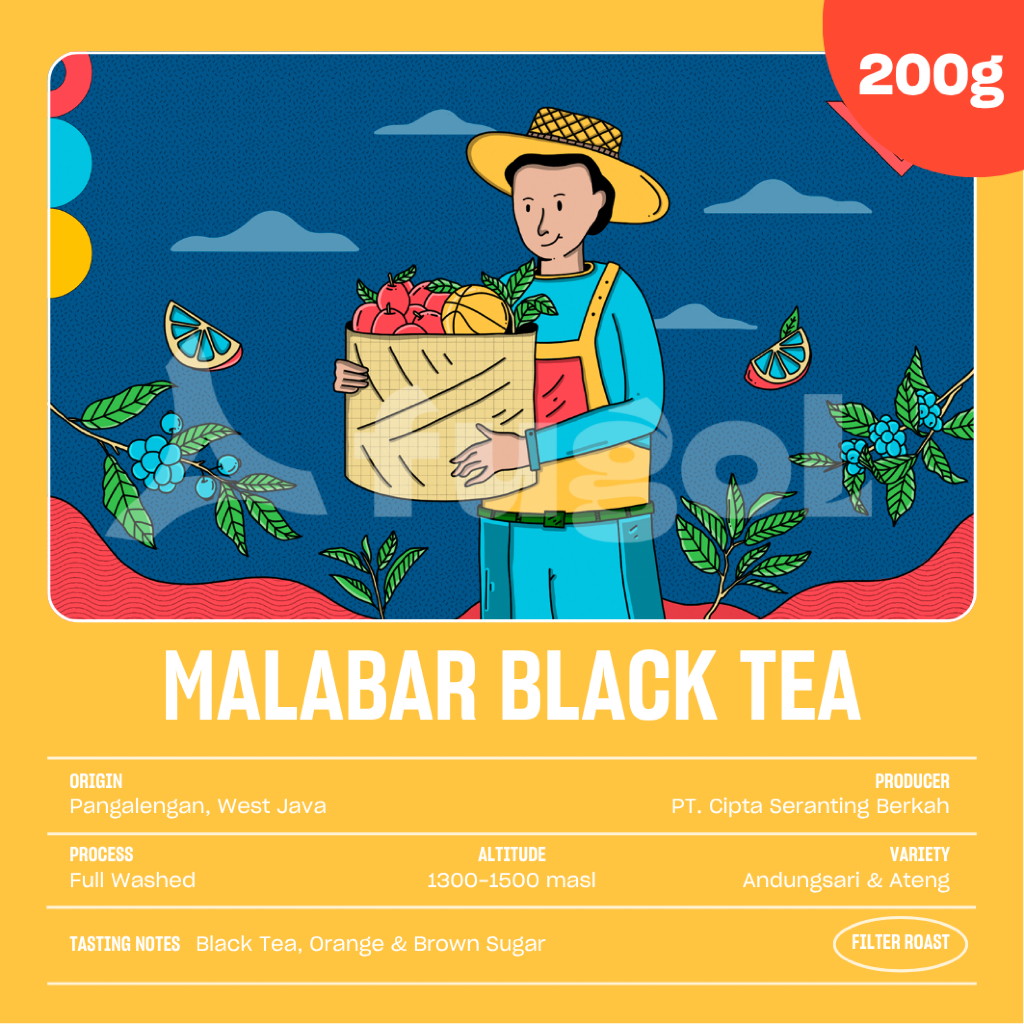 Jual Kopi Arabika MALABAR BLACK TEA (200 gr) Single Origin Coffee ...